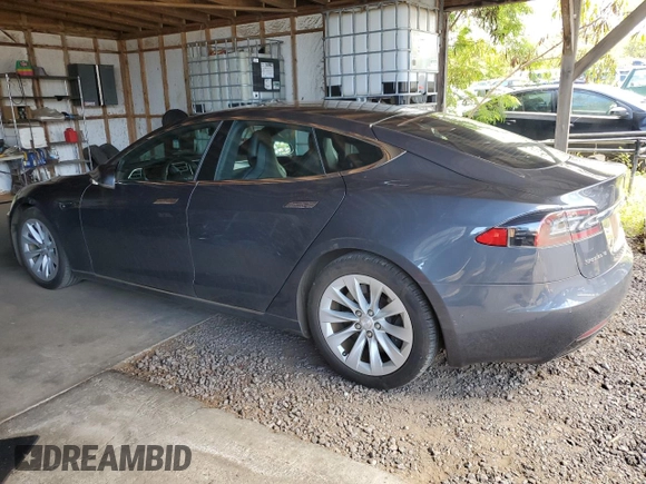 2017 Tesla Model S 100D with VIN 5YJSA1E20HF198419, listed as a Copart auction lot 61481605 with 52,853 mi miles and Salvage title. Bid and sale history available at DreamBid. Image 2.