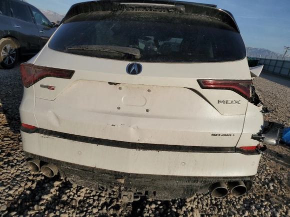 2023 Acura MDX Type S w/Advance Package with VIN 5J8YD8H8XPL004146, listed as a Copart auction lot 85973234 with 0 mi miles and Salvage Title. Bid and sale history available at carsss.com. Image 6.