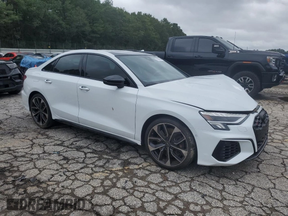 2023 Audi S3 Premium Plus z VIN WAUH3DGY5PA054747, wystawiony jako Copart lot #73563684 z przebiegiem 18 556 mil mil oraz Szkoda całkowita • Salvage title. Historia ofert i sprzedaży dostępna na DreamBid. Obrazek 4.