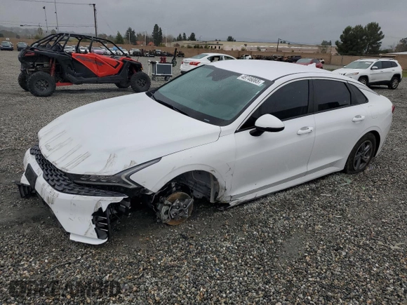 2024 Kia K5 LXS with VIN 5XXG14J20RG260185, listed as a Copart auction lot 48746065 with 21,842 mi miles and Salvage Title. Bid and sale history available at carsss.com. Image 1.