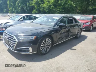 2021 Audi A8 with VIN WAU8DAF81MN030382, listed as a Copart auction lot 57970674 with 36,071 mi miles and Salvage Title. Bid and sale history available at carsss.com. Image 1.
