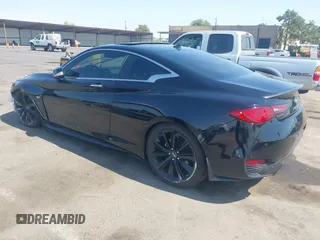 2020 Infiniti Q60 Luxe with VIN JN1EV7EK5LM340657, listed as a IAAI auction lot 42420359 with 32,554 mi miles and . Bid and sale history available at DreamBid. Image 3.