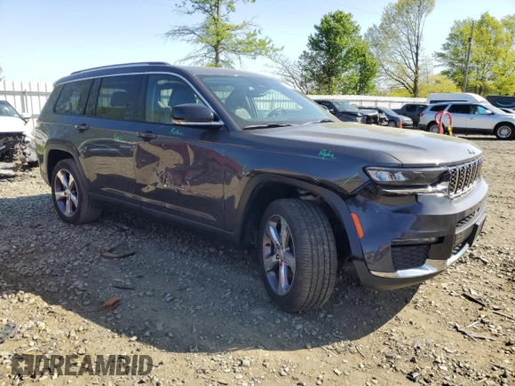 2021 Jeep Grand Cherokee Limited with VIN 1C4RJKBG0M8189881, listed as a Copart auction lot 54394555 with 47,424 mi miles and Salvage Title. Bid and sale history available at DreamBid. Image 4.