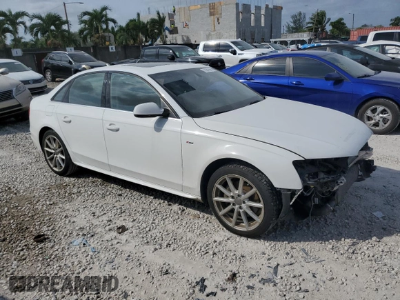 2014 Audi A4 Premium Plus with VIN WAUFFAFL6EN018400, listed as a Copart auction lot 76251094 with 104,113 mi miles and Salvage Title. Bid and sale history available at carsss.com. Image 4.