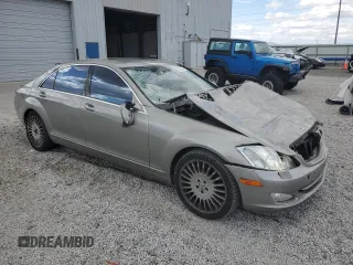 2007 Mercedes-Benz S 550 with VIN WDDNG71X27A106885, listed as a Copart auction lot 54573435 with 182,539 mi miles and Salvage title. Bid and sale history available at DreamBid. Image 4.