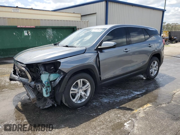 2018 GMC Terrain SLE with VIN 3GKALMEV5JL355116, listed as a Copart auction lot 50918495 with 98,080 mi miles and Salvage Title. Bid and sale history available at carsss.com. Image 1.