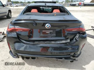 2023 BMW M4 Competition with VIN WBS33AZ03PCM43953, listed as a Copart auction lot 70176304 with 0 mi miles and Salvage Title. Bid and sale history available at carsss.com. Image 6.
