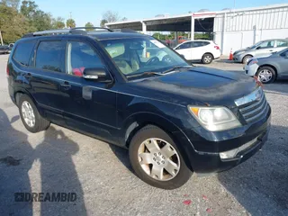 2009 Kia Borrego LX with VIN KNDJJ741295023955, listed as a IAAI auction lot 41605112 with 157,034 mi miles. Bid and sale history available at carsss.com. Image 1.