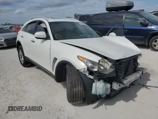 2013 Infiniti FX with VIN JN8CS1MW3DM175132, listed as a Copart auction lot 76881024 with Not Provided miles and Salvage Title. Bid and sale history available at DreamBid. Image 4.
