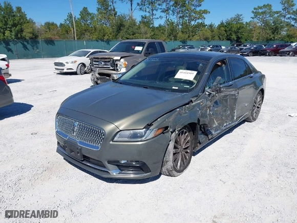 2017 Lincoln Continental Select with VIN 1LN6L9TK1H5617355, listed as a IAAI auction lot 40404909 with 108,208 mi miles. Bid and sale history available at carsss.com. Image 2.