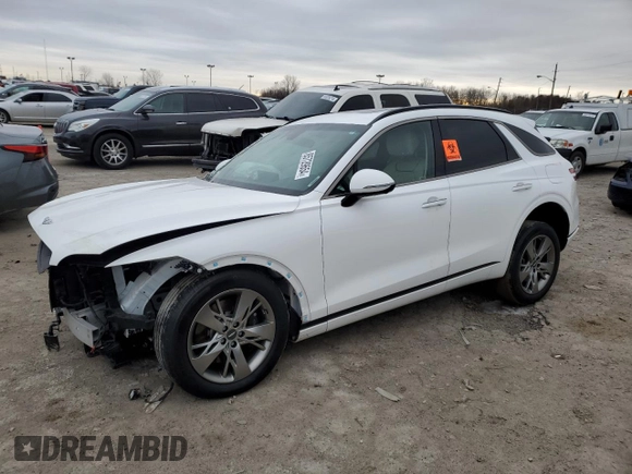 2022 Genesis GV70 Sport z VIN KMUMCDTC6NU071545, wystawiony jako Copart lot #85729654 z przebiegiem Nie podano mil oraz Szkoda całkowita • Salvage title. Historia ofert i sprzedaży dostępna na DreamBid. Obrazek 1.