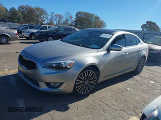 2014 Kia Cadenza Premium z VIN KNALN4D71E5125660, wystawiony jako IAAI lot #40918171 z przebiegiem 63 014 mil mil oraz . Historia ofert i sprzedaży dostępna na DreamBid. Obrazek 2.