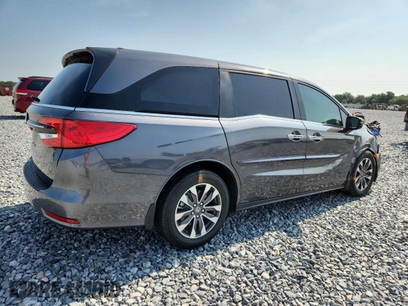 2023 Honda Odyssey EX-L с VIN 5FNRL6H61PB052646, выставлен на аукционе Copart как лот 57746825 с пробегом 19 949 миль миль и Списание • Salvage title. История ставок и продаж доступна на DreamBid. Изображение 3.