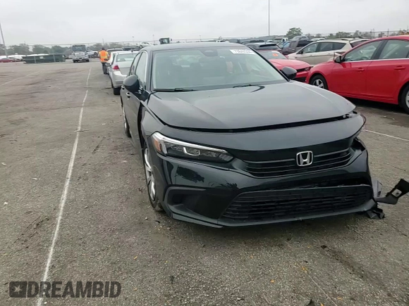 2023 Honda Civic Sedan LX with VIN 2HGFE2F28PH535844, listed as a Copart auction lot 73642394 with 14,261 mi miles and Salvage Title. Bid and sale history available at carsss.com. Image 10.