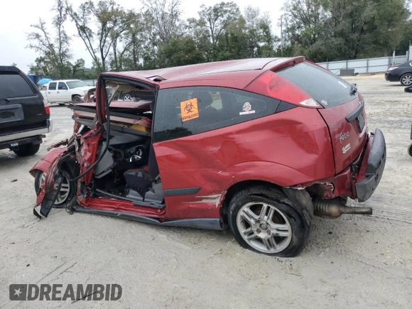 2000 Ford Focus ZX3 with VIN 3FAFP3139YR183514, listed as a Copart auction lot 46569125 with Not Provided miles and Salvage Title. Bid and sale history available at carsss.com. Image 2.