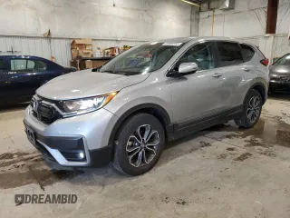 2022 Honda CR-V EX z VIN 2HKRW2H5XNH640342, wystawiony jako Copart lot #56883395 z przebiegiem 31 892 mil mil oraz Szkoda całkowita • Salvage title. Historia ofert i sprzedaży dostępna na DreamBid. Obrazek 1.