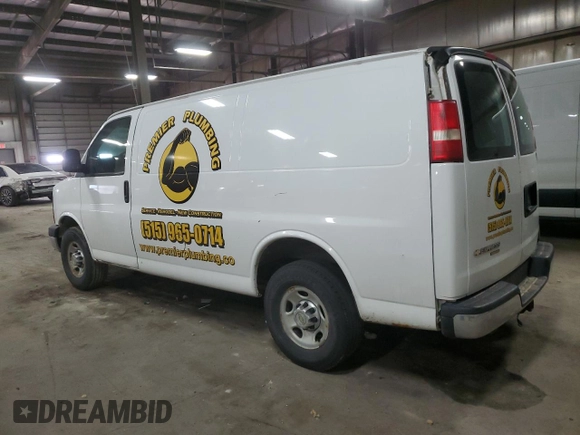 2014 Chevrolet Express Cargo with VIN 1GCWGFBA8E1125053, listed as a Copart auction lot 51690415 with 165,609 mi miles and Salvage title. Bid and sale history available at DreamBid. Image 2.