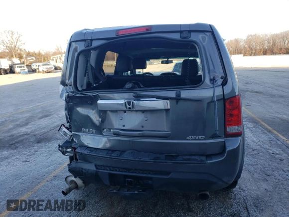 2012 Honda Pilot EX-L with VIN 5FNYF4H7XCB008137, listed as a Copart auction lot 41837155 with 202,659 mi miles and Salvage Title. Bid and sale history available at DreamBid. Image 6.