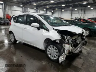 2016 Nissan Note S Plus with VIN 3N1CE2CP8GL362628, listed as a Copart auction lot 75544324 with 9,433 mi miles and Salvage Title. Bid and sale history available at DreamBid. Image 4.