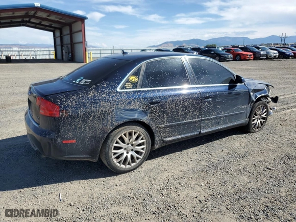 2008 Audi A4 2.0T with VIN WAUDF78E38A159722, listed as a Copart auction lot 73666484 with 181,162 mi miles and Clean Title. Bid and sale history available at carsss.com. Image 3.