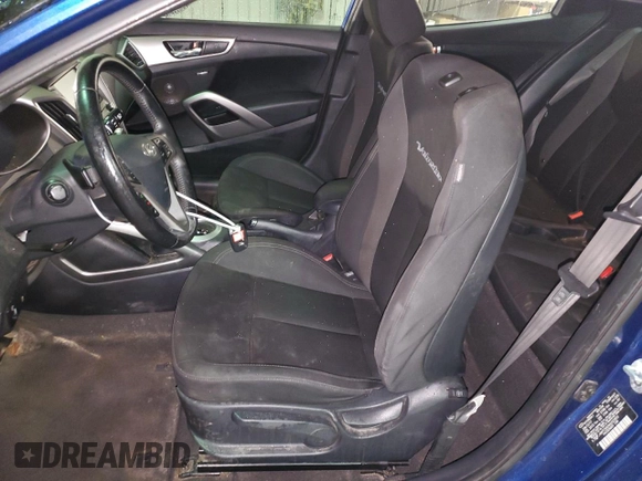 2017 Hyundai Veloster with VIN KMHTC6AD4HU323833, listed as a Copart auction lot 61636793 with 86,431 mi miles. Bid and sale history available at carsss.com. Image 7.