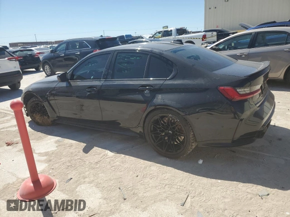 2021 BMW M3 Competition with VIN WBS33AY02MFK74990, listed as a Copart auction lot 49856635 with 57,181 mi miles and Salvage Title. Bid and sale history available at carsss.com. Image 2.