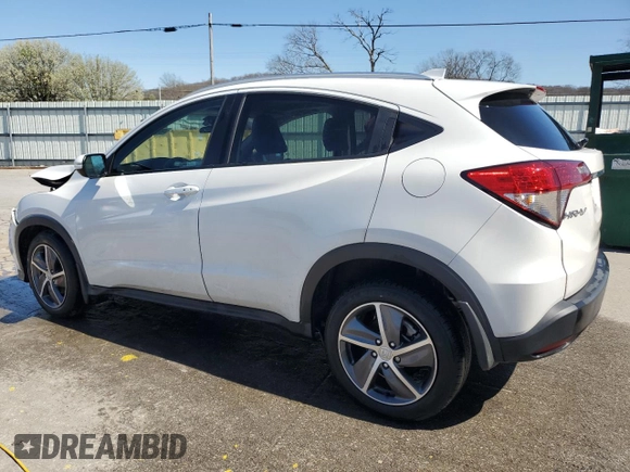 2021 Honda HR-V EX with VIN 3CZRU6H57MM727504, listed as a Copart auction lot 48672745 with 46,596 mi miles and Salvage Title. Bid and sale history available at carsss.com. Image 2.