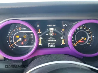 2020 Jeep Wrangler Unlimited Freedom with VIN 1C4HJXDG5LW206089, listed as a Copart auction lot 76636814 with 51,455 mi miles and Salvage title. Bid and sale history available at DreamBid. Image 9.