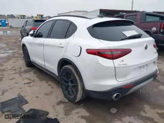 2018 Alfa Romeo Stelvio Ti Sport with VIN ZASFAKNN2J7B88396, listed as a IAAI auction lot 41446139 with 1 mi miles. Bid and sale history available at carsss.com. Image 3.