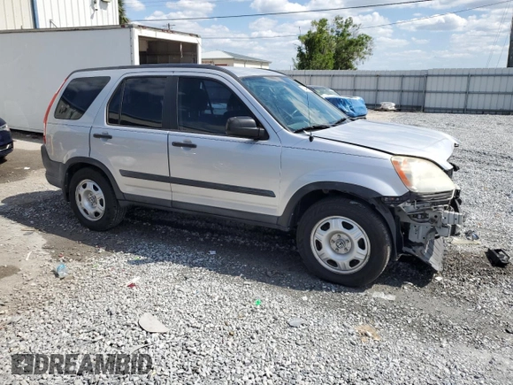 2006 Honda CR-V LX with VIN SHSRD685X6U404828, listed as a Copart auction lot 53898825 with 73,763 mi miles and Salvage Title. Bid and sale history available at DreamBid. Image 4.