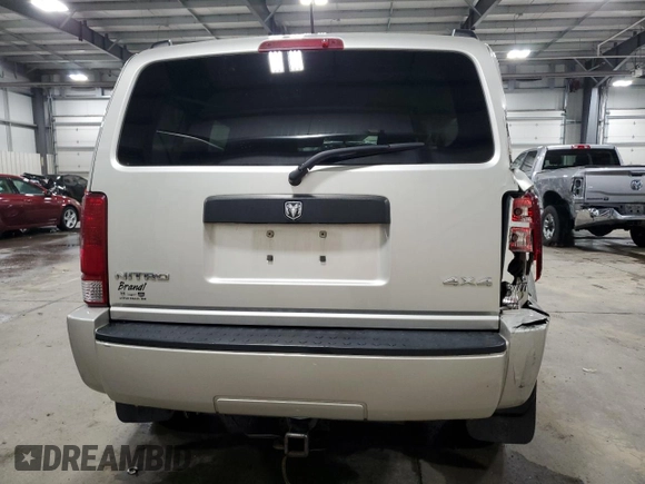 2008 Dodge Nitro SXT with VIN 1D8GU28K08W151452, listed as a Copart auction lot 52162445 with 56,168 mi miles and Salvage Title. Bid and sale history available at carsss.com. Image 6.