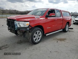 2021 Ram 1500 Lone Star z VIN 1C6RREBT8MN709423, wystawiony jako Copart lot #49111235 z przebiegiem 36 215 mil mil oraz Szkoda całkowita • Salvage title. Historia ofert i sprzedaży dostępna na DreamBid. Obrazek 1.