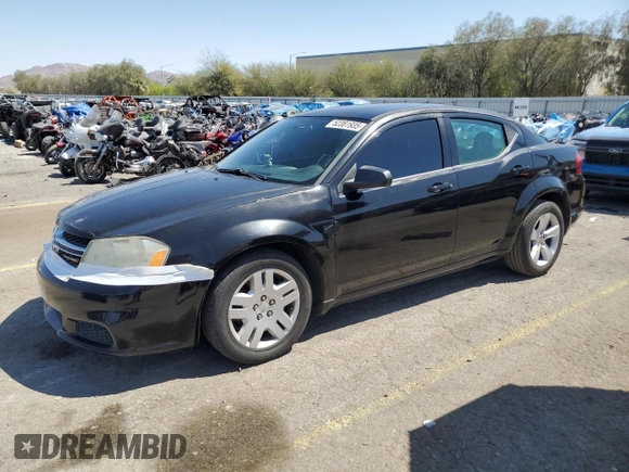 2014 Dodge Avenger SE with VIN 1C3CDZAB8EN215730, listed as a Copart auction lot 52381935 with 134,173 mi miles and Salvage Title. Bid and sale history available at DreamBid. Image 1.