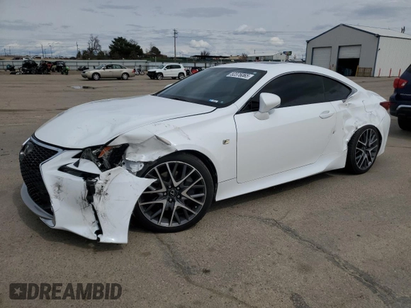 2015 Lexus RC 350 with VIN JTHSE5BC7F5000716, listed as a Copart auction lot 52376065 with 47,009 mi miles and Salvage Title. Bid and sale history available at carsss.com. Image 1.