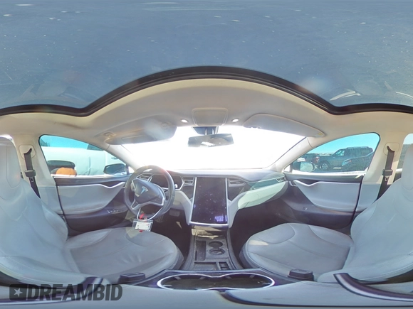 2013 Tesla Model S with VIN 5YJSA1CN9DFP05499, listed as a Copart auction lot 80078144 with 133,763 mi miles and Salvage Title. Bid and sale history available at carsss.com. Image 15.