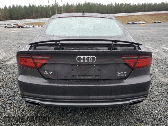 2017 Audi A7 Prestige with VIN WAU22AFC8HN043832, listed as a Copart auction lot 42412214 with 76,025 mi miles. Bid and sale history available at carsss.com. Image 6.
