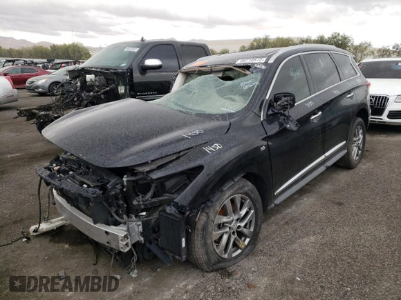 2014 Infiniti QX60 with VIN 5N1AL0MN3EC541756, listed as a Copart auction lot 87489814 with Not Provided miles and Non Repairable. Bid and sale history available at DreamBid. Image 2.