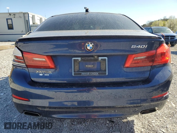 2018 BMW 5 Series 540i with VIN WBAJE5C56JWA93325, listed as a Copart auction lot 49583795 with Not Provided miles and Salvage Title. Bid and sale history available at carsss.com. Image 6.