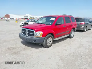 2005 Dodge Durango SXT with VIN 1D4HD38N45F570048, listed as a IAAI auction lot 41802569 with 187,135 mi miles. Bid and sale history available at carsss.com. Image 2.