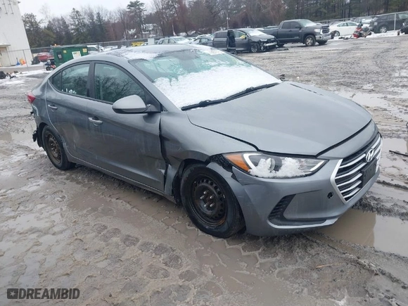 2017 Hyundai Elantra SE with VIN KMHD74LFXHU095512, listed as a IAAI auction lot 41627746 with 206,868 mi miles. Bid and sale history available at carsss.com. Image 1.