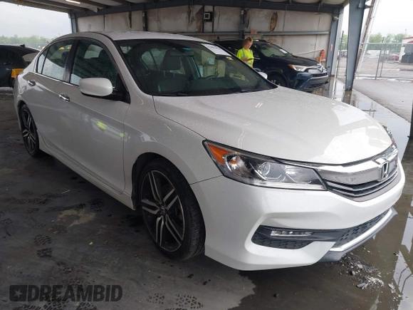2017 Honda Accord Sport with VIN 1HGCR2F54HA136317, listed as a IAAI auction lot 42091828 with 146,628 mi miles and . Bid and sale history available at carsss.com. Image 1.