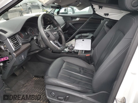 2021 Audi Q5 Premium with VIN WA1AAAFYXM2002847, listed as a Copart auction lot 71785692 with 25,650 mi miles. Bid and sale history available at carsss.com. Image 7.