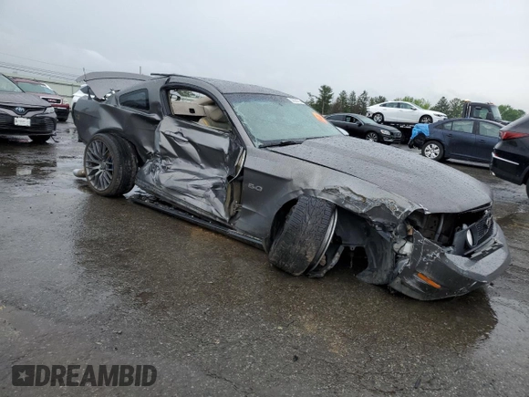 2011 Ford Mustang GT with VIN 1ZVBP8CF4B5130286, listed as a Copart auction lot 56503785 with Not provided miles and Salvage title. Bid and sale history available at DreamBid. Image 4.