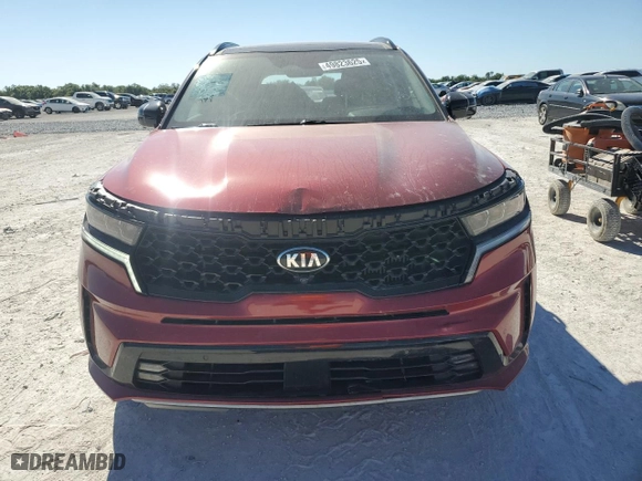 2021 Kia Sorento SX with VIN 5XYRK4LFXMG052843, listed as a Copart auction lot 49823625 with 38,474 mi miles and Salvage Title. Bid and sale history available at carsss.com. Image 5.