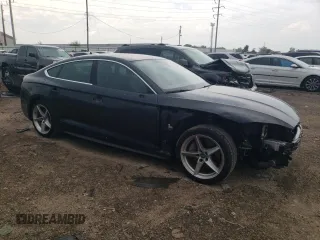 2018 Audi A5 Sportback Premium with VIN WAUDNCF55JA014752, listed as a Copart auction lot 62065494 with 48,801 mi miles and Salvage Title. Bid and sale history available at carsss.com. Image 4.