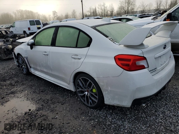 2021 Subaru WRX STI with VIN JF1VA2S69M9811240, listed as a Copart auction lot 81196594 with 29,333 mi miles and Salvage title. Bid and sale history available at DreamBid. Image 2.