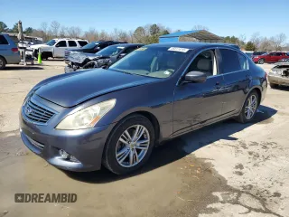 2011 Infiniti G37 Sedan Journey with VIN JN1CV6AP2BM502715, listed as a Copart auction lot 46611015 with 218,649 mi miles and Salvage Title. Bid and sale history available at carsss.com. Image 1.