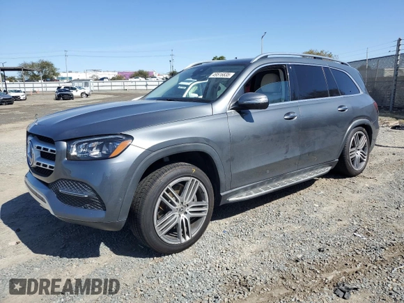 2021 Mercedes-Benz GLS with VIN 4JGFF5KE5MA432268, listed as a Copart auction lot 49516835 with 35,624 mi miles and Salvage Title. Bid and sale history available at carsss.com. Image 1.