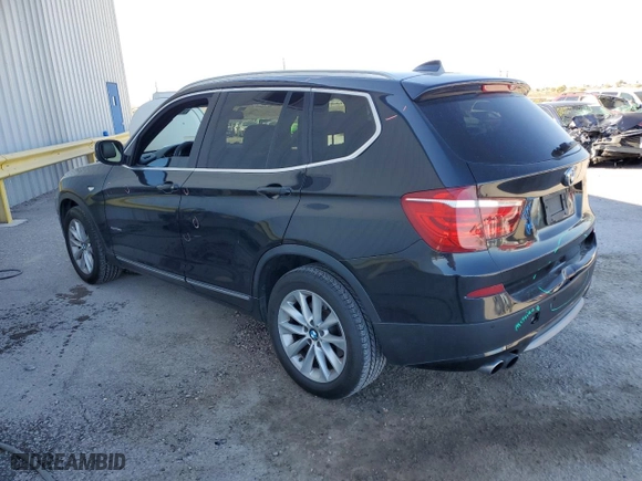 2013 BMW X3 xDrive28i with VIN 5UXWX9C54D0A25962, listed as a Copart auction lot 50578185 with 86,888 mi miles and Salvage Title. Bid and sale history available at carsss.com. Image 2.