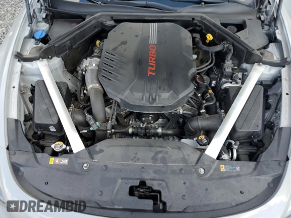 2020 Kia Stinger GT1 with VIN KNAE45LC2L6073852, listed as a Copart auction lot 73830204 with Not Provided miles and Salvage Title. Bid and sale history available at DreamBid. Image 11.